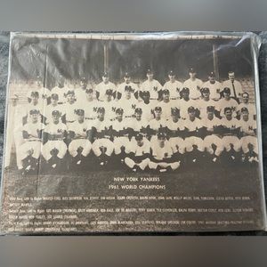 New York Yankees 1961 World Series Champions Team photo